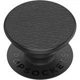 Popsockets PopGrip Premium Pebbled Vegan Leather Svart