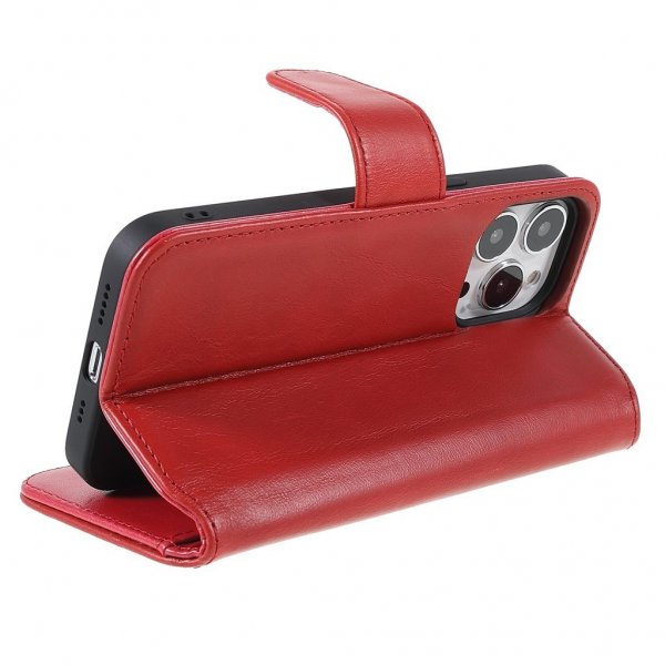 Nordic Covers iPhone 14 Pro Etui Essential Leather Poppy Red