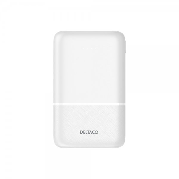 Deltaco Powerbank 10 000 mAh Hvit