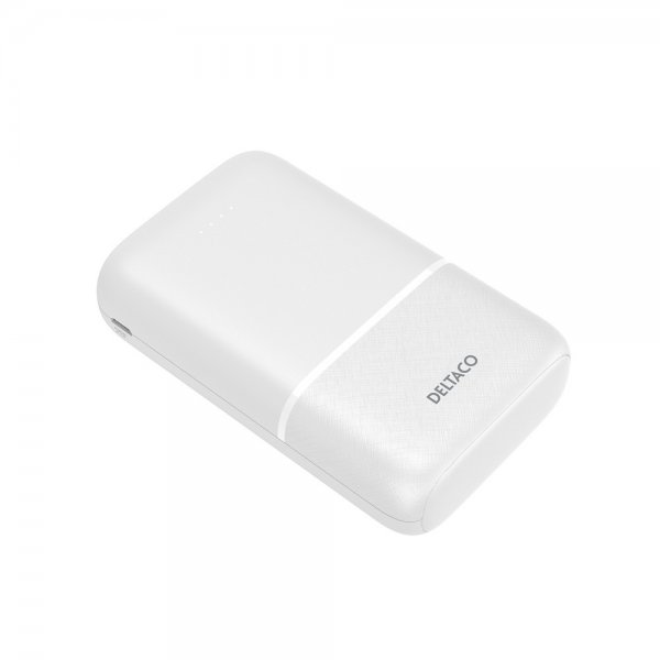 Deltaco Powerbank 10 000 mAh Hvit