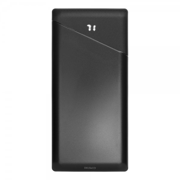 Deltaco Powerbank 30 000 mAh Fast Charge Svart