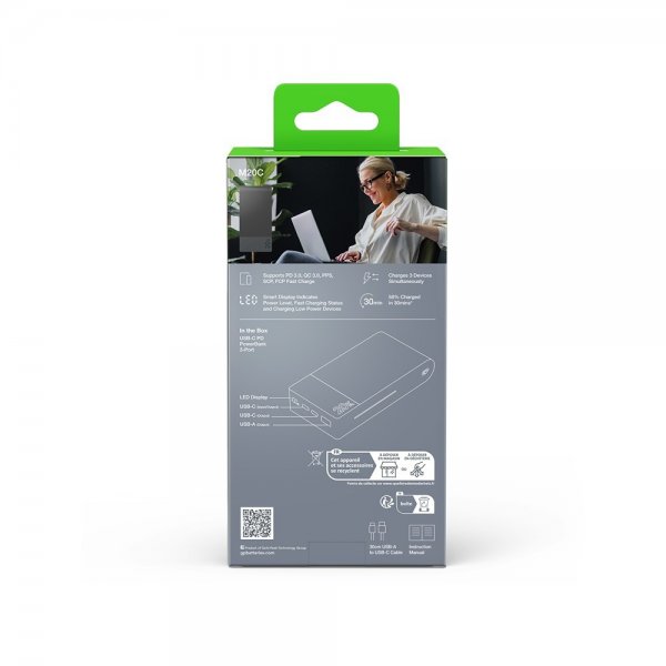 GP Powerbank M2+ 10 000 mAh Grå