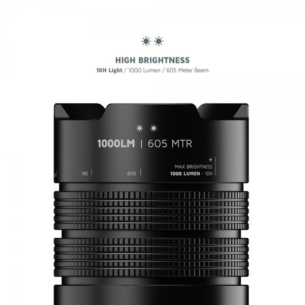 Xtorm Powerbank Flashlight 10 500 mAh USB-C PD 20W Svart