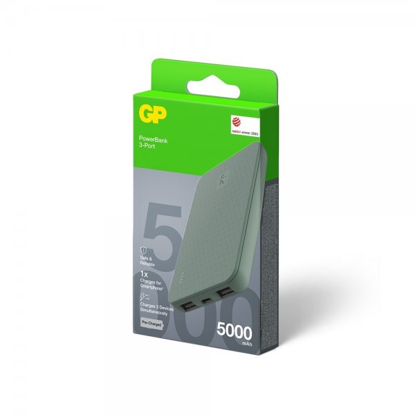 GP Powerbank Plus 5000 mAh Grønn