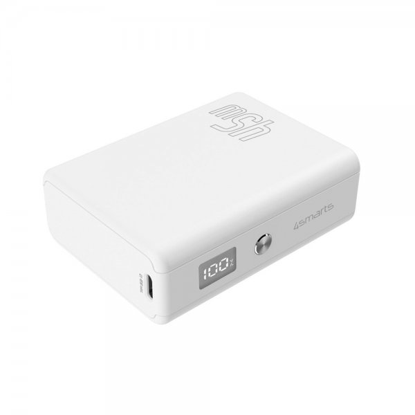 4smarts Powerbank Pocket Slim 10 000 mAh 45W Hvit