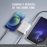 4smarts Powerbank Pocket Slim 10 000 mAh 45W Hvit