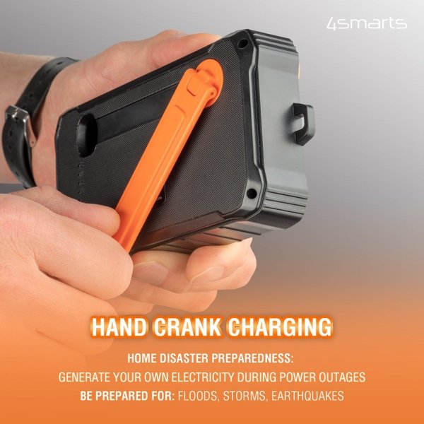 4smarts Powerbank Solar Prepper 12000mAh