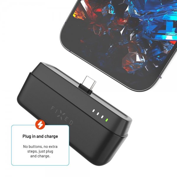 Fixed Powerbank Zen 5 Plug-in 20W 5000 mAh Svart