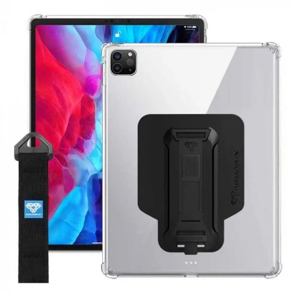 Armor-X Shockproof iPad Pro 12.9 2020/2021 Skall Gjennomsiktig Svart
