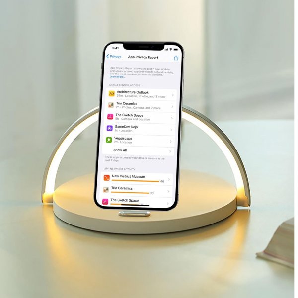 Celly Trådløs lader ProLight LED Lamp Wireless Charger