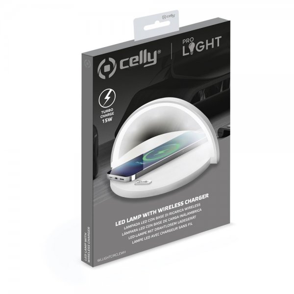 Celly Trådløs lader ProLight LED Lamp Wireless Charger