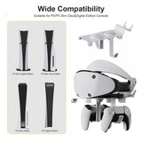 JYS PS5/PS5 Slim ladestasjon for VR2/DualSense kontrollere