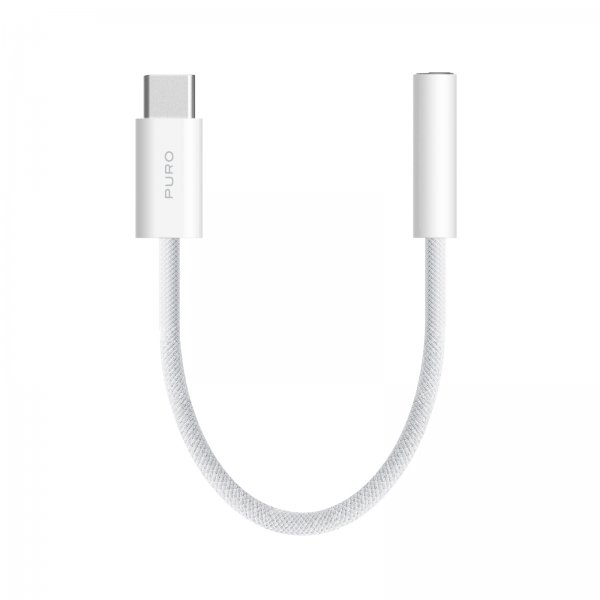 Puro Adapter USB-C til 3.5mm AUX Hvit