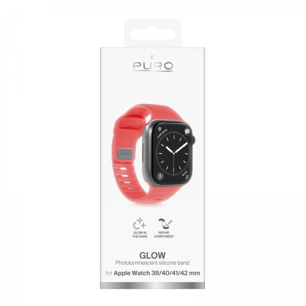 Puro Apple Watch 38/40/41/42mm Armbånd Glow Oransje