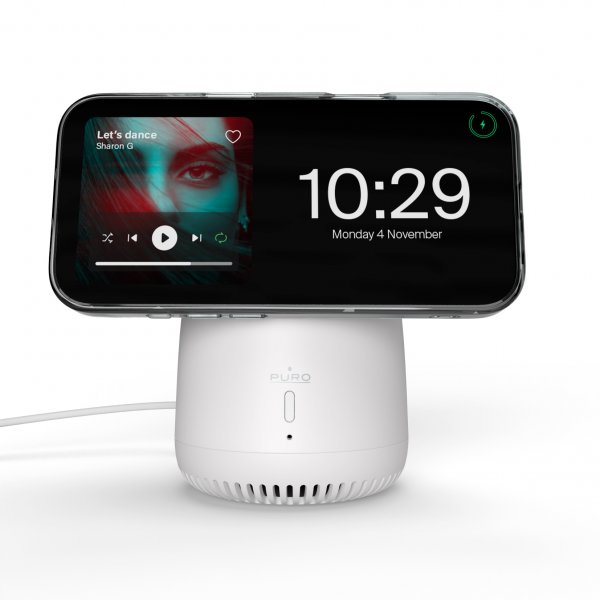 Puro Trådløs lader og Høyttaler Mag Tune 15W MagSafe Hvit