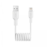 Puro Kabel Spiral Lightning til USB-A 1m Hvit
