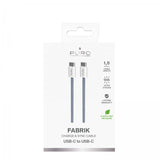 Puro Kabel Fabrik 2.0 60W USB-C til USB-C 1.5m Blue Lagoon