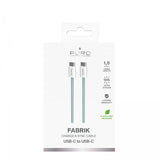 Puro Kabel Fabrik 2.0 60W USB-C til USB-C 1.5m Island Mist