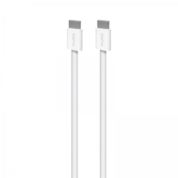 Puro Kabel Fabrik 2.0 60W USB-C til USB-C 1.5m Hvit