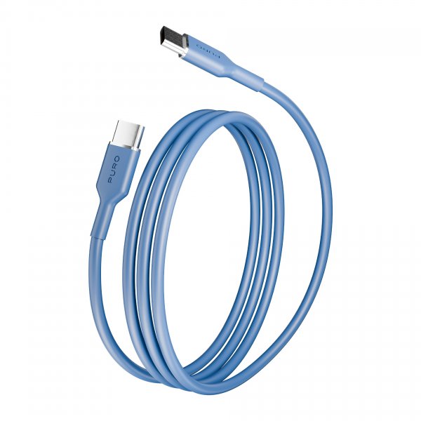 Puro Kabel TPE 25W USB-C til USB-C 1.5m Ice Blue