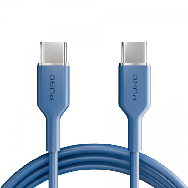 Puro Kabel TPE 25W USB-C til USB-C 1.5m Ice Blue