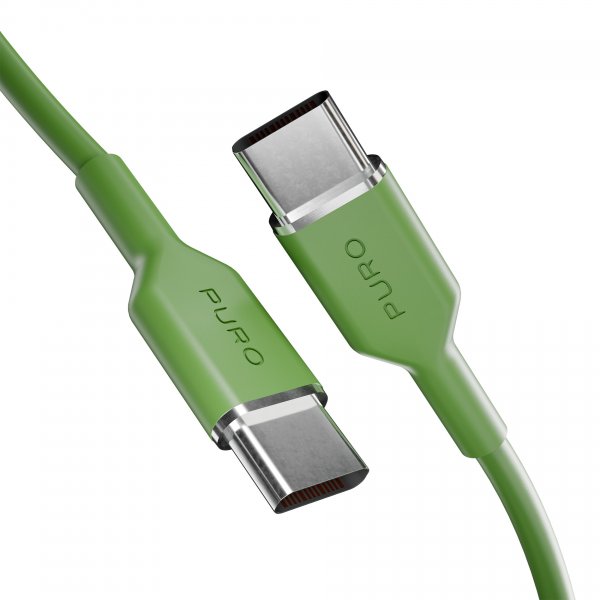 Puro Kabel TPE 25W USB-C til USB-C 1.5m Salted Lime