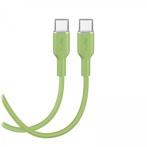 Puro Kabel TPE 25W USB-C til USB-C 1.5m Salted Lime