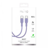 Puro Kabel TPE 25W USB-C til USB-C 1.5m Lavendel