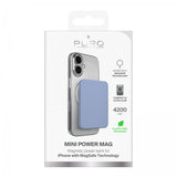Puro Powerbank Mini Power Mag 4200 mAh Lyseblå
