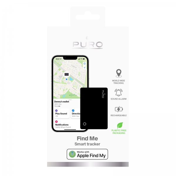 Puro Smart Tracker Find Me Svart