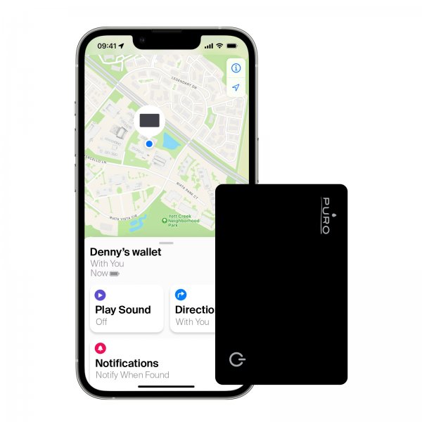 Puro Smart Tracker Find Me Svart