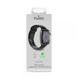 Puro Apple Watch 44/45/46mm/Apple Watch Ultra Armbånd ICON Silicone Band Svart