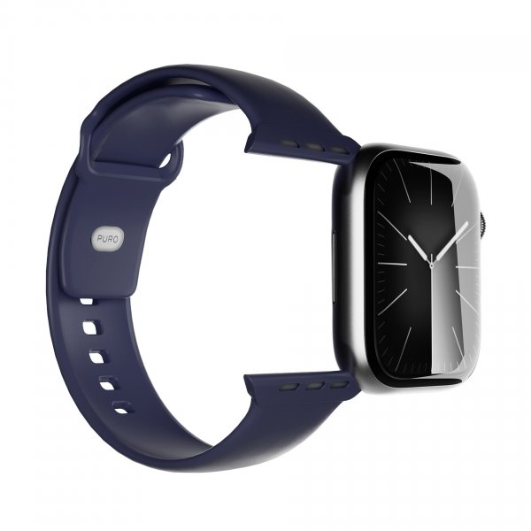 Puro Apple Watch 44/45/46/Ultra 49mm Armbånd Icon Crown Blue