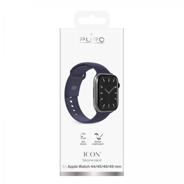 Puro Apple Watch 44/45/46/Ultra 49mm Armbånd Icon Crown Blue