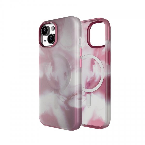 Puro iPhone 15 Deksel Aqua Rosa
