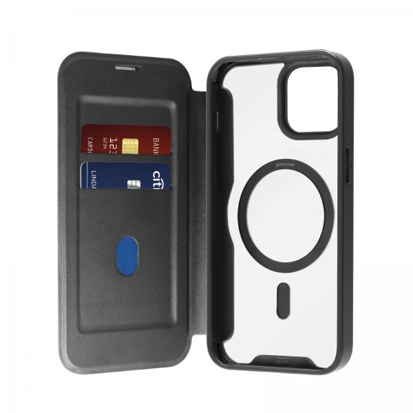 Puro iPhone 15 Etui Book Mag Svart