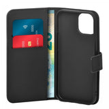 Puro iPhone 15 Etui Wallet Stand Svart