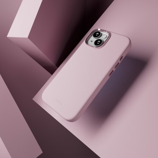 Puro iPhone 15 Plus Deksel ICON Mag Pro Rosa