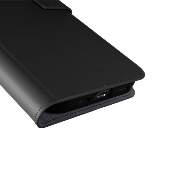 Puro iPhone 16 Etui Wallet Stand Svart