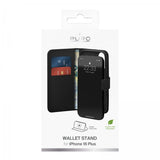 Puro iPhone 16 Plus Etui Wallet Stand Svart