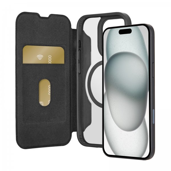 Puro iPhone 16 Pro Etui Book Mag 2 Svart
