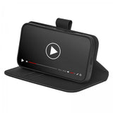 Puro iPhone 16 Pro Max Etui Wallet Stand Svart