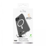 Puro iPhone 16 Pro Max Deksel Impact Clear D3O MagSafe Transparent