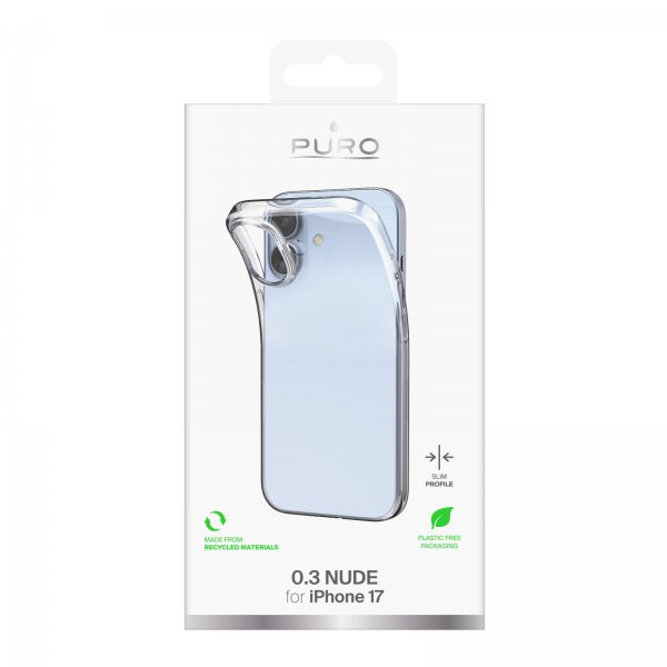Puro iPhone 17 Deksel Nude Transparent