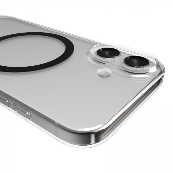 Puro iPhone 17 Deksel Lite Mag Transparent Svart