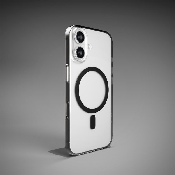 Puro iPhone 17 Deksel Lite Mag Transparent Svart
