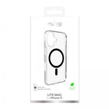 Puro iPhone 17 Deksel Lite Mag Transparent Svart