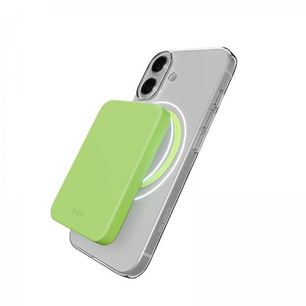 Puro iPhone 17 Deksel Lite Mag Transparent Grønn
