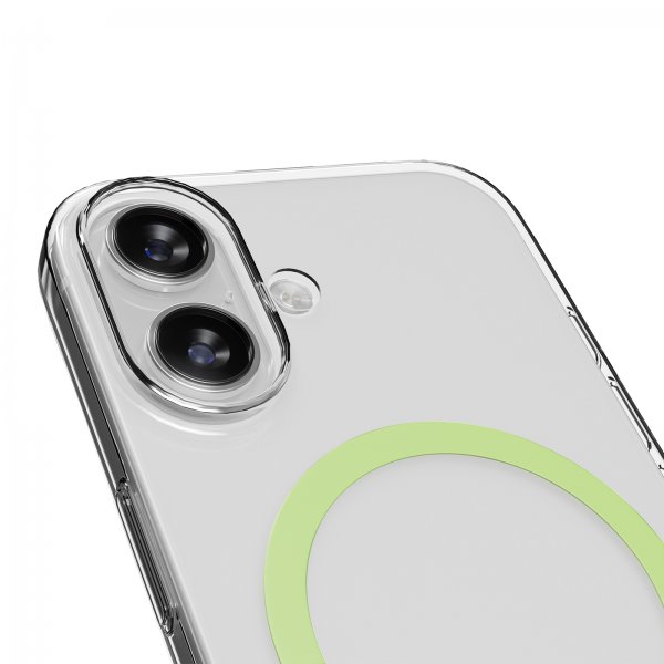 Puro iPhone 17 Deksel Lite Mag Transparent Grønn