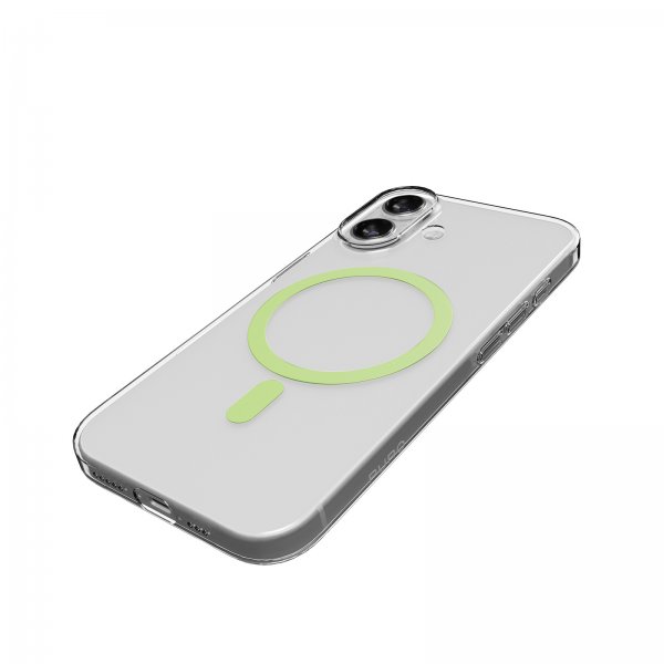 Puro iPhone 17 Deksel Lite Mag Transparent Grønn